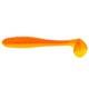 Виброхвост Helios Catcher 3,55"/9 см (5 шт) orange & yellow. Фото 1