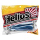 Виброхвост Helios Chebak 3,15"/8 см (7 шт) blue sparkles & white. Фото 2