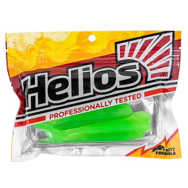 Виброхвост Helios Chebak 3,15"/8 см (7 шт) electric green