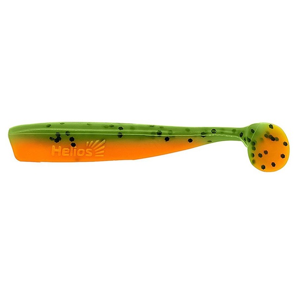 Виброхвост Helios Chebak 3,15"/8 см (7 шт) pepper green & orange