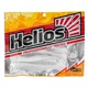 Виброхвост Helios Chebak 3,15"/8 см (7 шт) white & sparkles. Фото 2