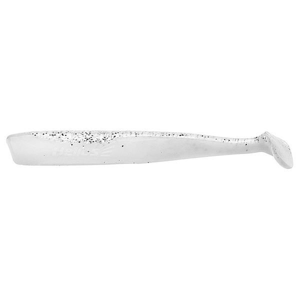 Виброхвост Helios Chebak 3,15"/8 см (7 шт) white & sparkles