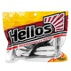 Виброхвост Helios Chubby 3,55"/9 см (5 шт) black & white. Фото 2