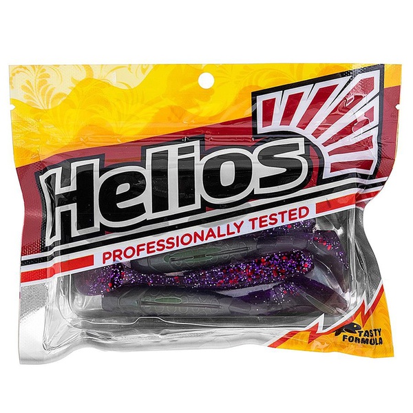 Виброхвост Helios Chubby 3,55"/9 см (5 шт) fio & lime