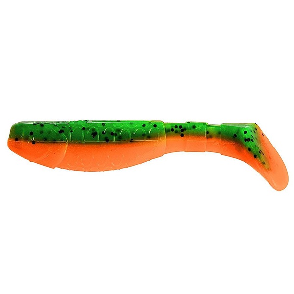 Виброхвост Helios Chubby 3,55"/9 см (5 шт) pepper green & orange