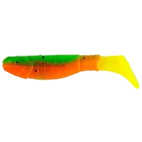 Виброхвост Helios Chubby 3,55"/9 см (5 шт) pepper green & orange lt