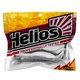 Виброхвост Helios Chubby 3,55"/9 см (5 шт) white & sparkles. Фото 2