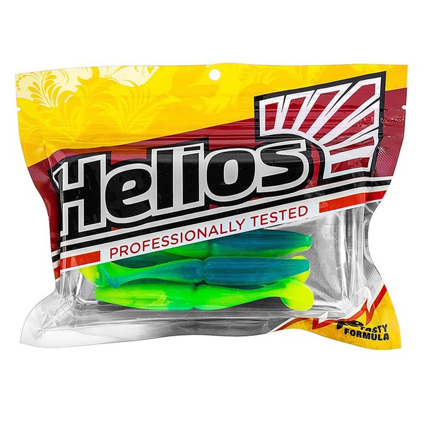 Виброхвост Helios Guru 4,0"/10,16 см (7 шт) blue lime