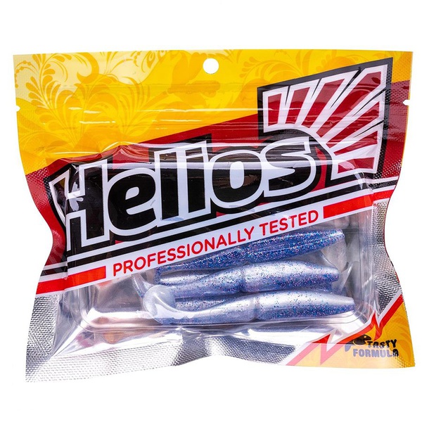 Виброхвост Helios Guru 4,0"/10,16 см (7 шт) blue pearl