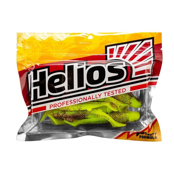 Виброхвост Helios Jap 3,15"/8 см (7 шт) golden lime