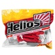 Виброхвост Helios Jap 3,15"/8 см (7 шт) red sparkles wt. Фото 2