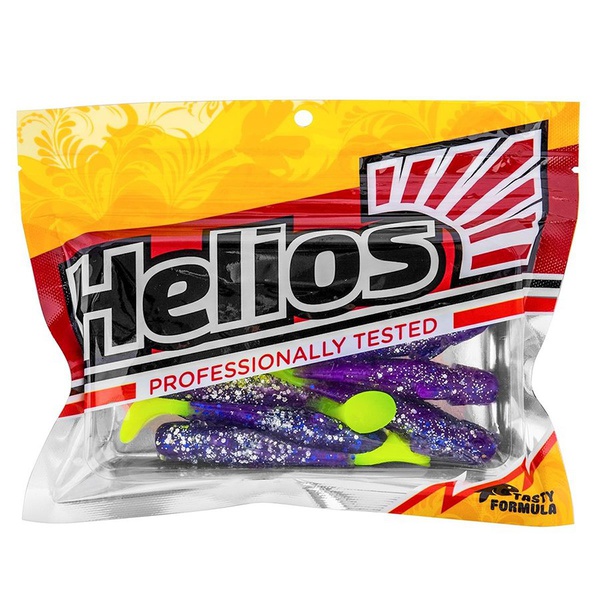 Виброхвост Helios Jap 3,15"/8 см (7 шт) silver sparkles & fio lt