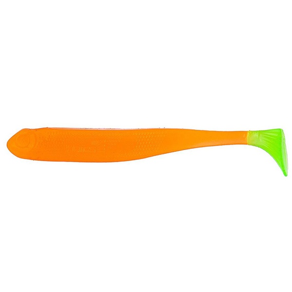 Виброхвост Helios Jumbo 4,95"/12.5 см (5 шт) orange & greene