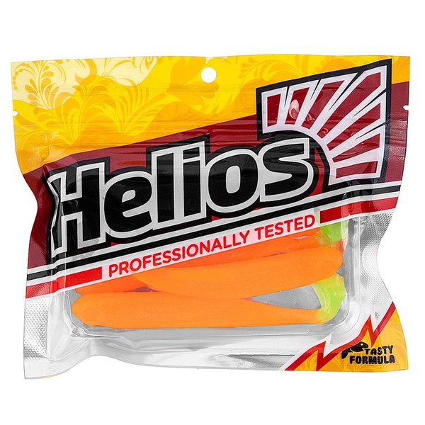 Виброхвост Helios Jumbo 4,95"/12.5 см (5 шт) orange & greene