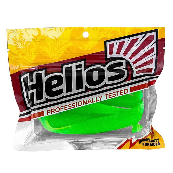 Виброхвост Helios Jumbo 4,95"/12.5 см (5 шт) electric green