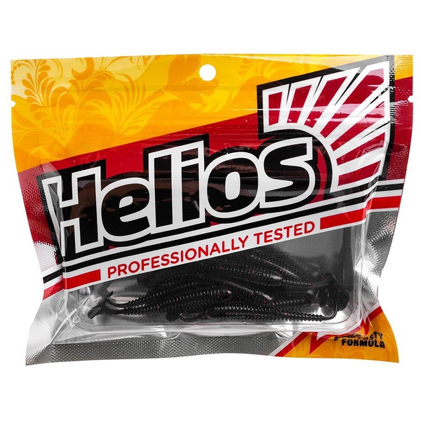 Виброхвост Helios Liny Catcher 2,35"/6 см (12 шт) dark star