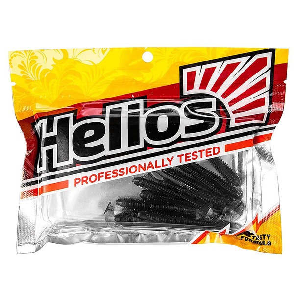 Виброхвост Helios Liny Catcher 2,35"/6 см (12 шт) black