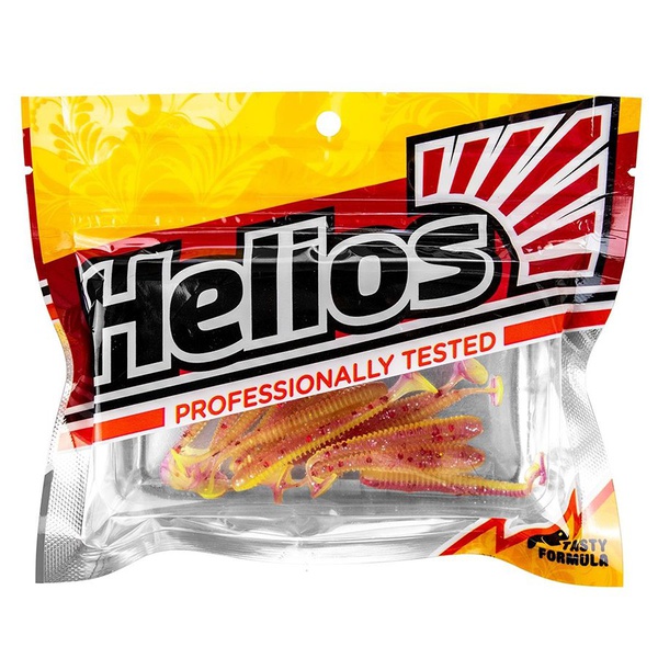 Виброхвост Helios Liny Catcher 2,35"/6 см (12 шт) fio & acid lemon