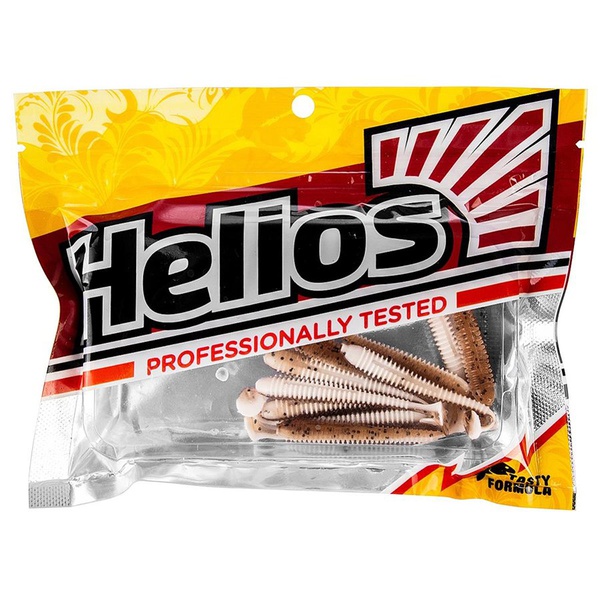 Виброхвост Helios Liny Catcher 2,35"/6 см (12 шт) rusty & white