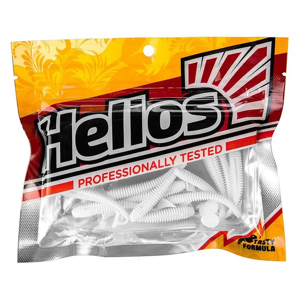 Виброхвост Helios Liny Catcher 2,35"/6 см (12 шт) white