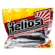 Виброхвост Helios Minoga 3,75"/9.5 см (5 шт) black & pearl. Фото 2