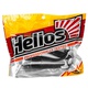 Виброхвост Helios Minoga 3,75"/9.5 см (5 шт) black & white. Фото 2