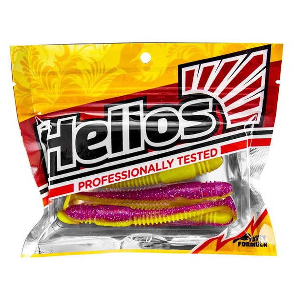 Виброхвост Helios Minoga 3,75"/9.5 см (5 шт) fio & acid lemon