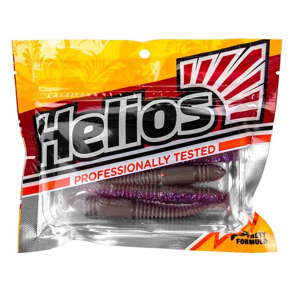 Виброхвост Helios Minoga 3,75"/9.5 см (5 шт) fio & lime