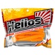 Виброхвост Helios Minoga 3,75"/9.5 см (5 шт) orange & sparkles. Фото 2