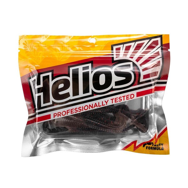 Виброхвост Helios Shaggy 3,35"/8,5 см (5 шт) dark star