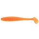 Виброхвост Helios Shaggy 3,35"/8,5 см (5 шт) orange & sparkles. Фото 1