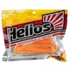 Виброхвост Helios Shaggy 3,35"/8,5 см (5 шт) orange & sparkles. Фото 2