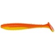 Виброхвост Helios Shaggy 3,35"/8,5 см (5 шт) orange & yellow. Фото 1