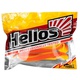 Виброхвост Helios Shaggy 3,35"/8,5 см (5 шт) orange & yellow. Фото 2