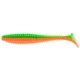 Виброхвост Helios Shaggy 3,35"/8,5 см (5 шт) pepper green & orange. Фото 1