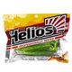 Виброхвост Helios Shaggy 3,35"/8,5 см (5 шт) pepper lime. Фото 2