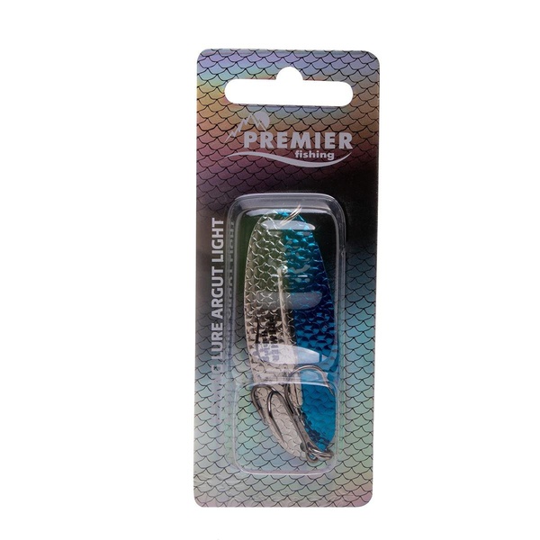 Блесна колеблющаяся Premier Fishing Argut light Blue-NI синий/никель, №3 /7 гр