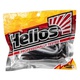 Виброхвост Helios Shaggy 5,12"/13 см (5 шт) black & white. Фото 2
