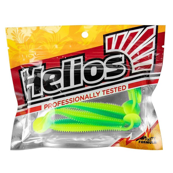 Виброхвост Helios Shaggy 5,12"/13 см (5 шт) blue lime