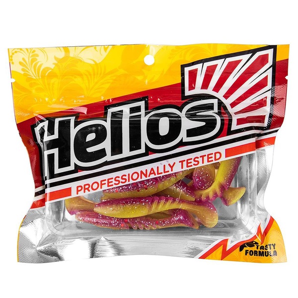 Виброхвост Helios Slash 2,64"/6,7 см (10 шт) fio & acid lemon