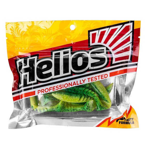 Виброхвост Helios Slash 2,64"/6,7 см (10 шт) green lime