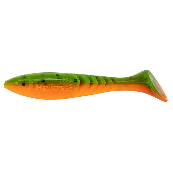 Виброхвост Helios Slash 2,64"/6,7 см (10 шт) pepper green & orange