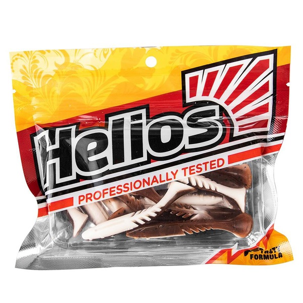 Виброхвост Helios Slash 2,64"/6,7 см (10 шт) rusty & white