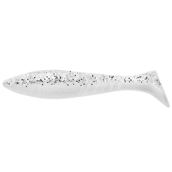 Виброхвост Helios Slash 2,64"/6,7 см (10 шт) white & sparkles