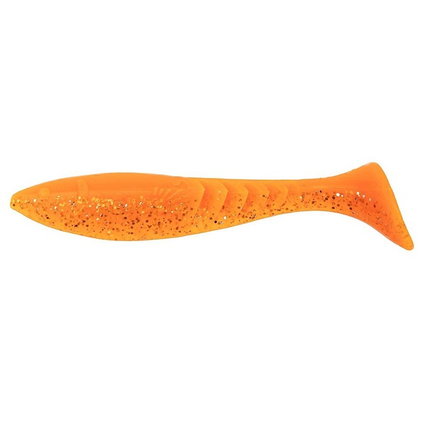 Виброхвост Helios Slash 2,64"/6,7 см (10 шт) orange & sparkles