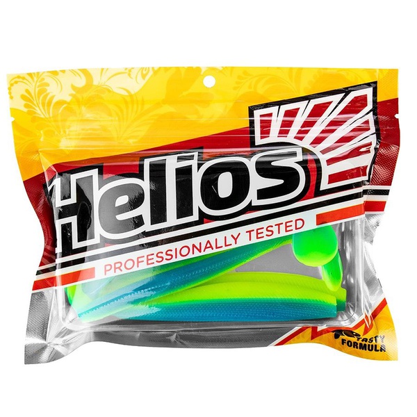 Виброхвост Helios Trofey 5.5"/14 см (4 шт) blue lime