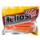 Виброхвост Helios Trofey 5.5"/14 см (4 шт) orange & sparkles. Фото 2