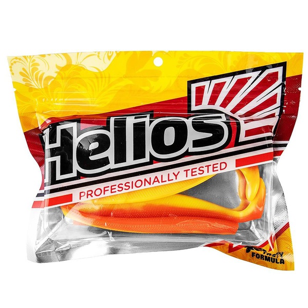 Виброхвост Helios Trofey 5.5"/14 см (4 шт) orange & yellow