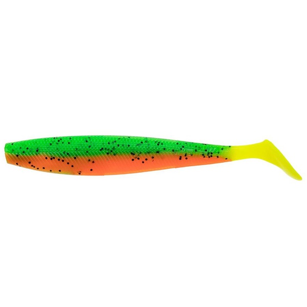 Виброхвост Helios Trofey 5.5"/14 см (4 шт) pepper green & orange lt