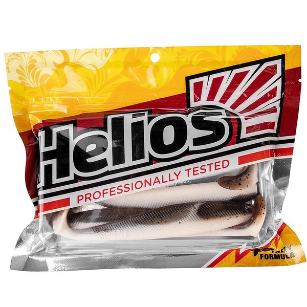 Виброхвост Helios Trofey 5.5"/14 см (4 шт) rusty & white